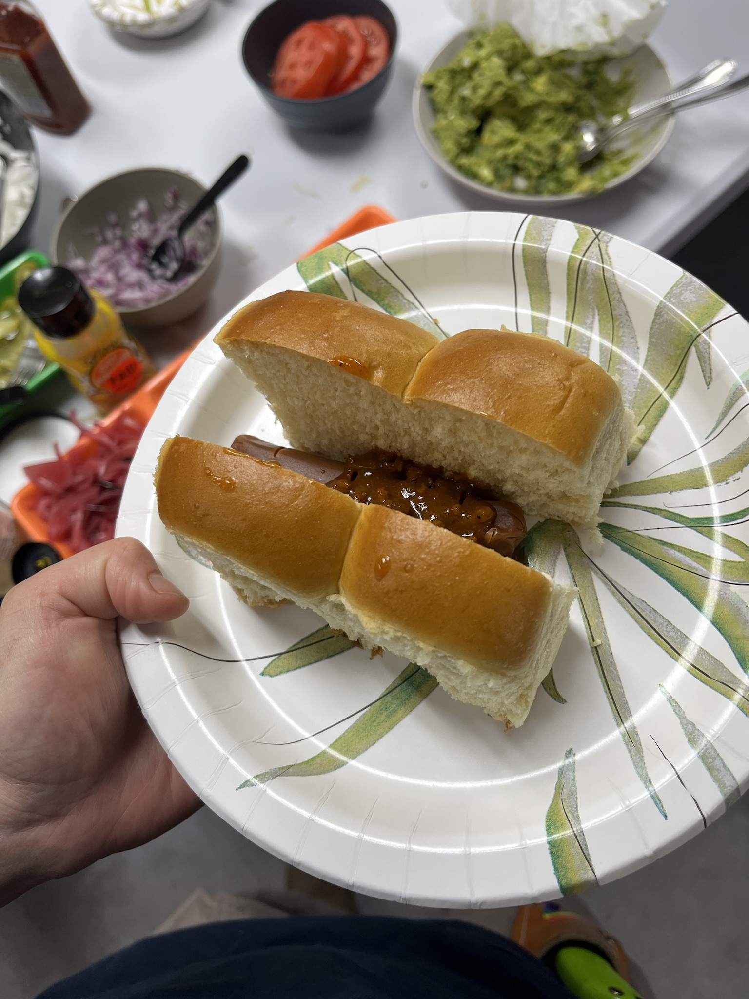 hotdog tasting at work…