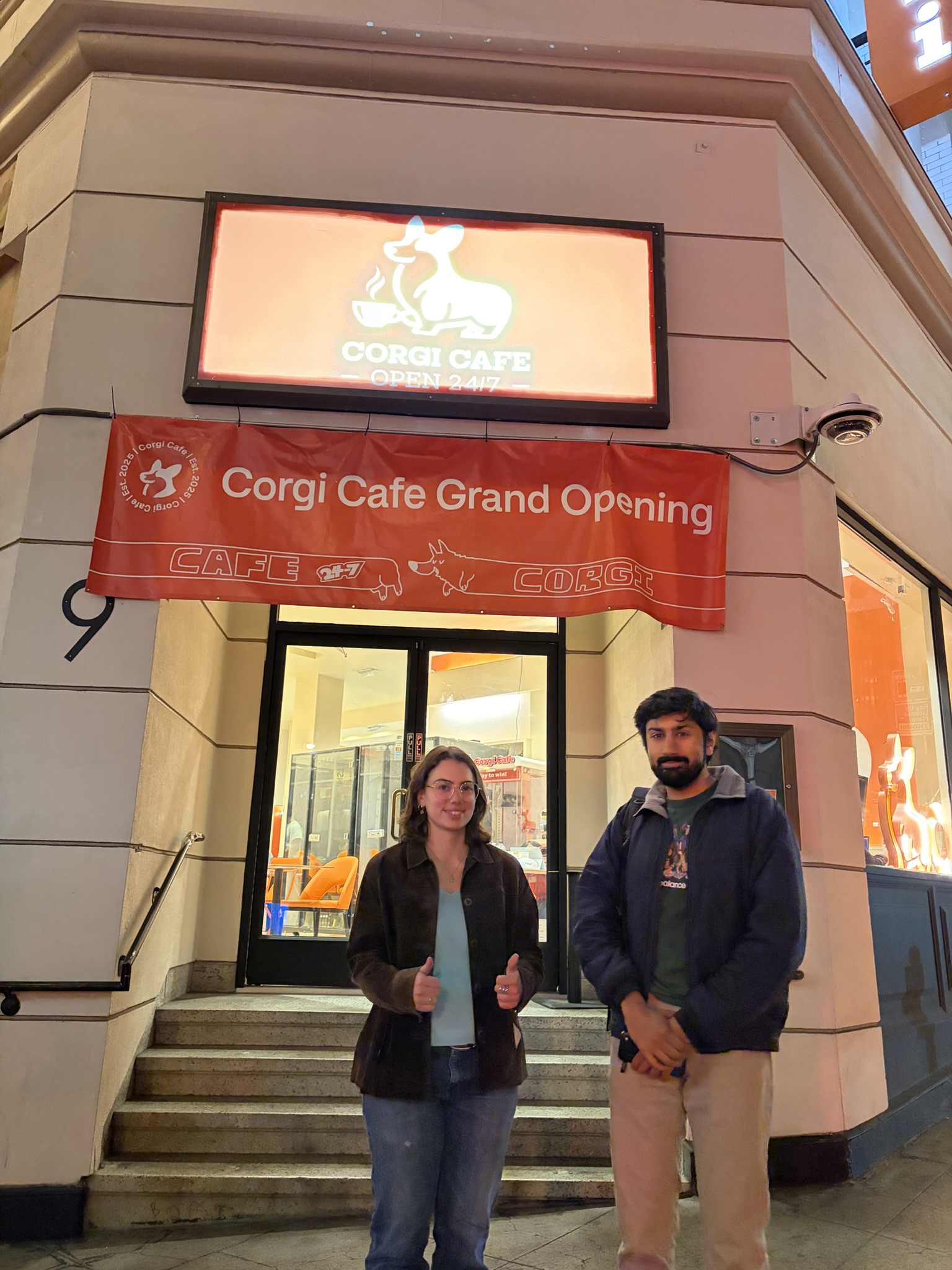 visited the famous corgi cafe last night :0