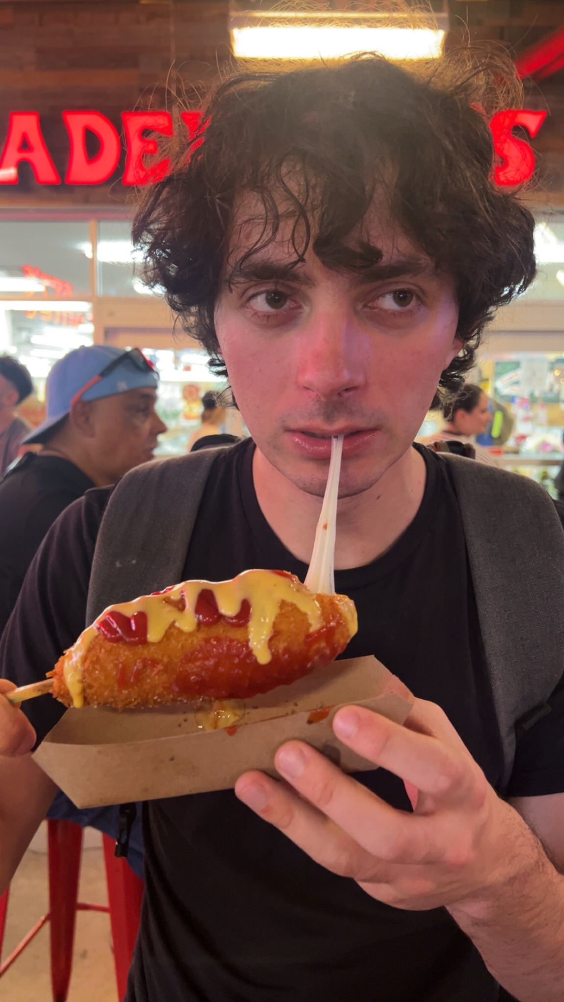 bussin mozzarella corn dogs