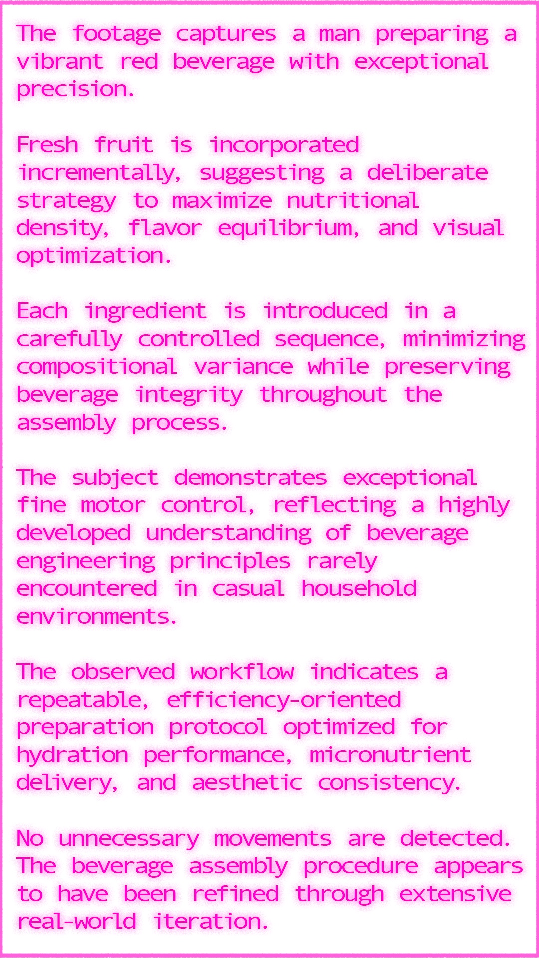 The following footage has been submitted for peer review by the International Society of Liquid Assembly and Engineering.