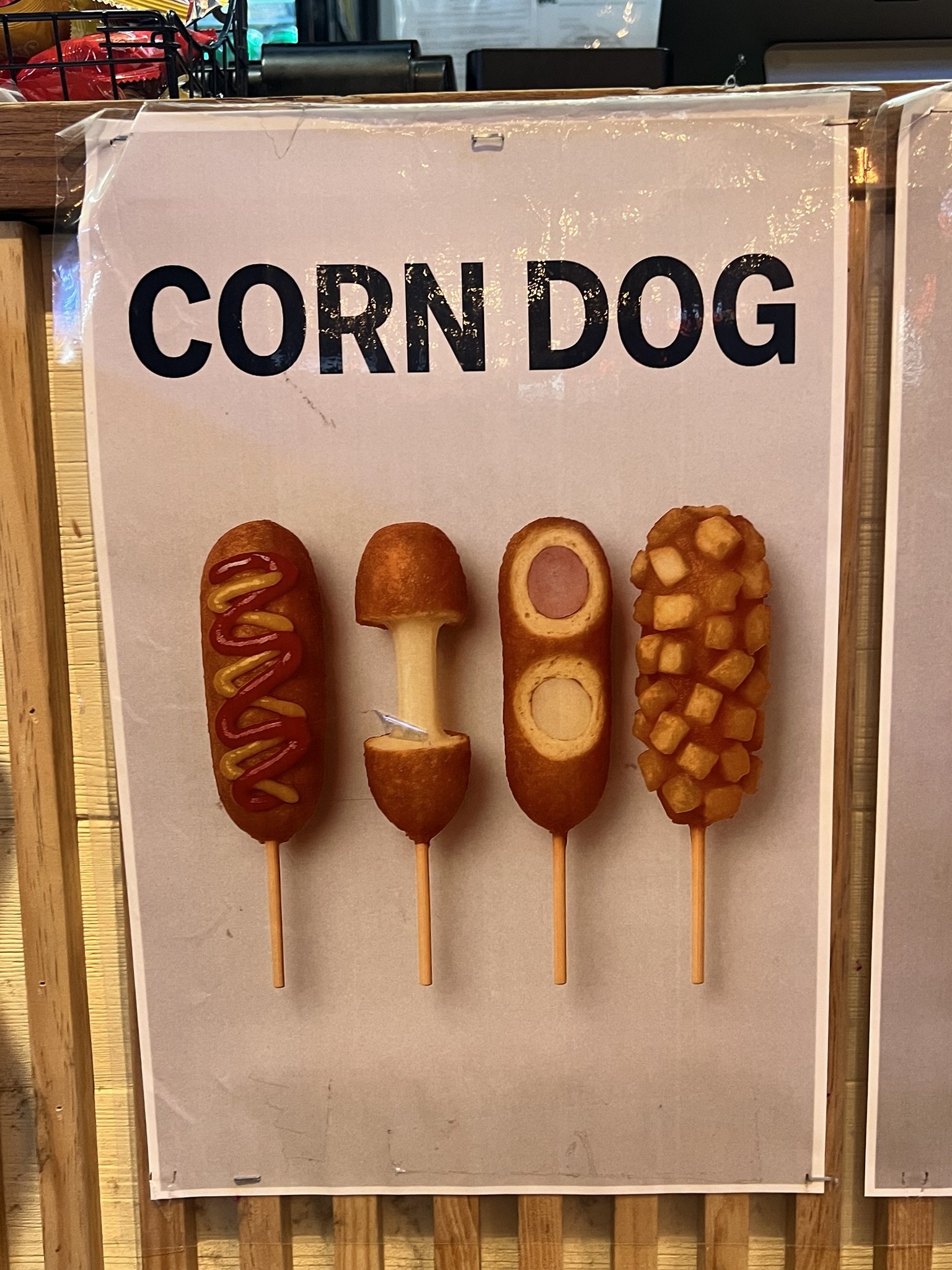bussin mozzarella corn dogs