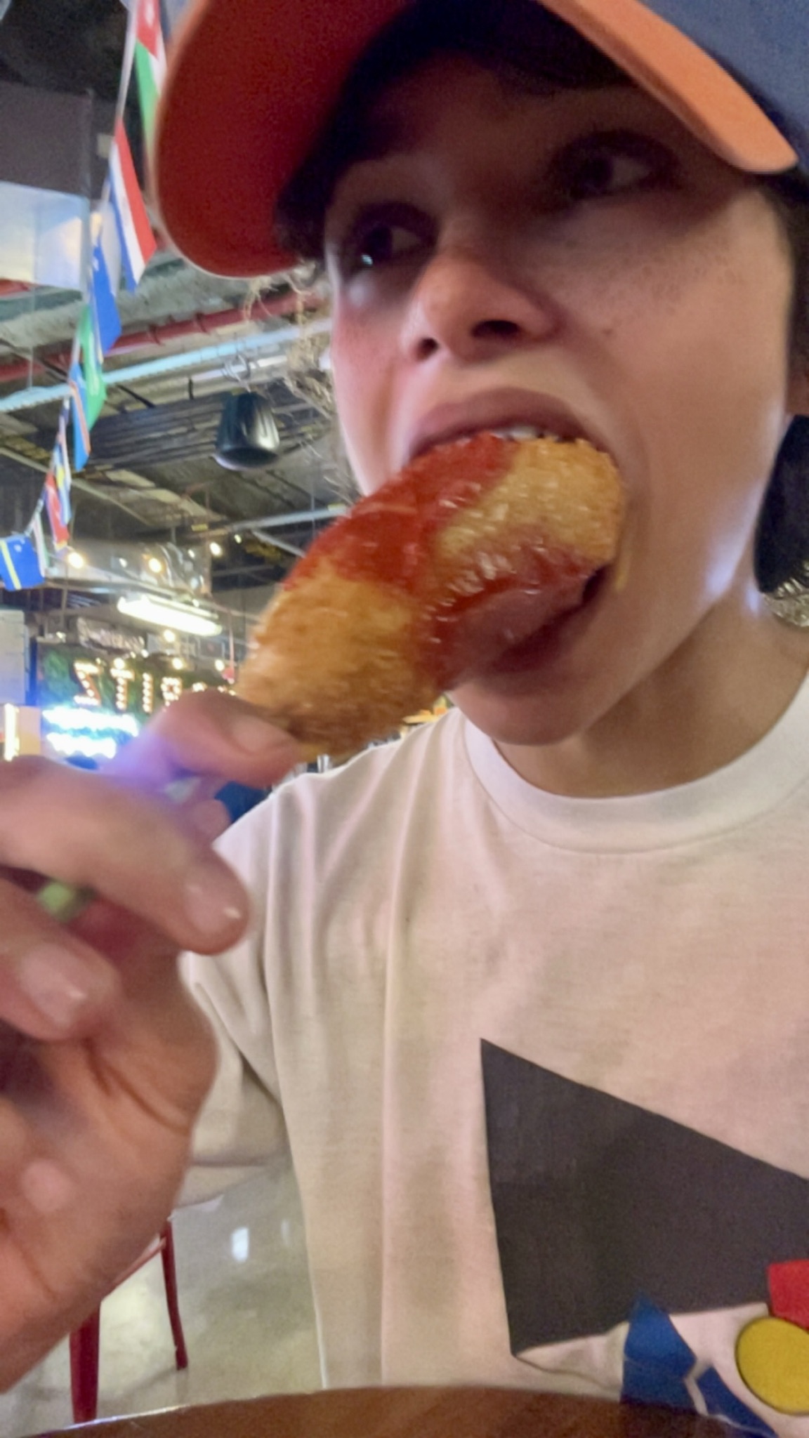 bussin mozzarella corn dogs