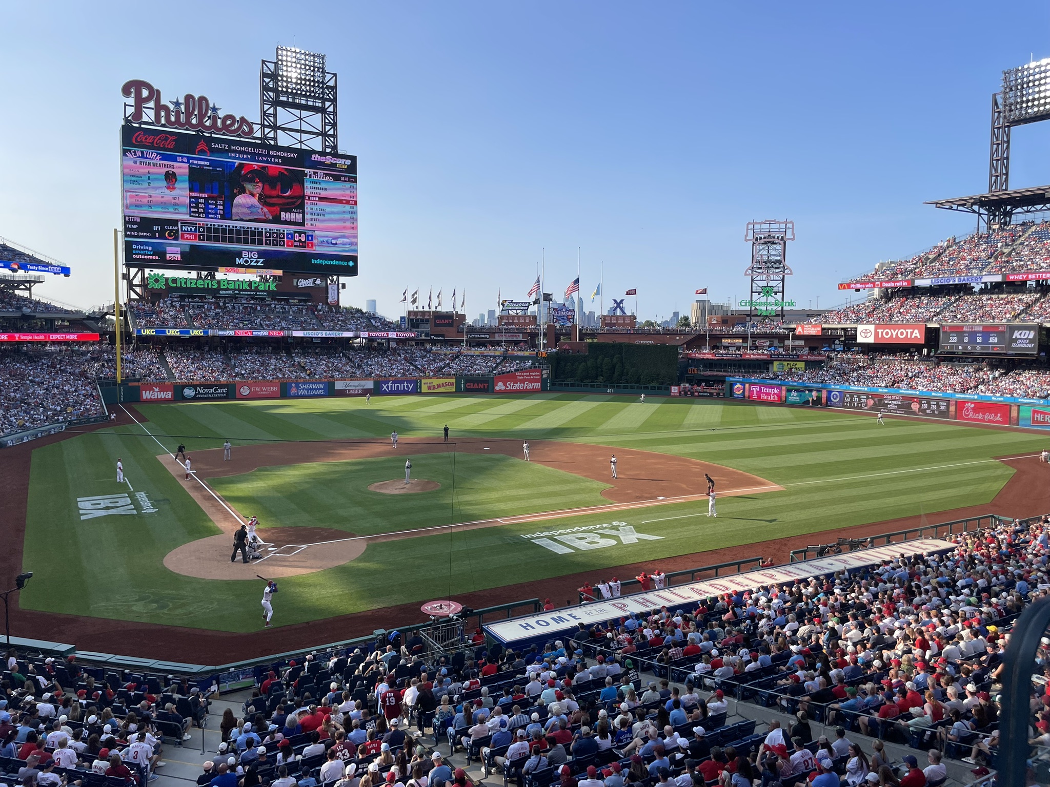 studying at phillies game